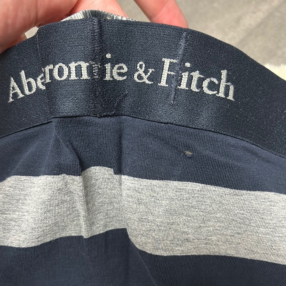 Abercrombie & Fitch Gray and Black Boxer Briefs Premium Knit - Picture 3 of 5